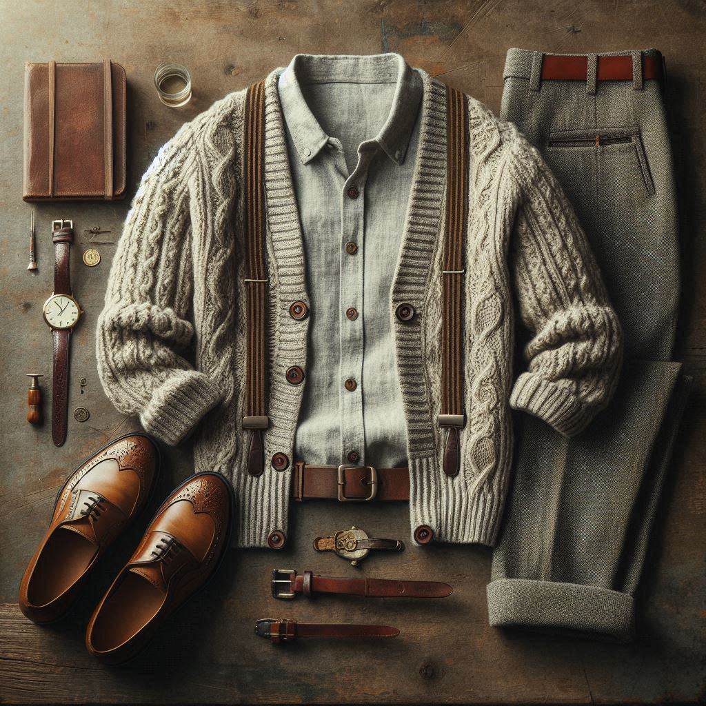 Grandmacore Outfit Men: Vintage Elegance