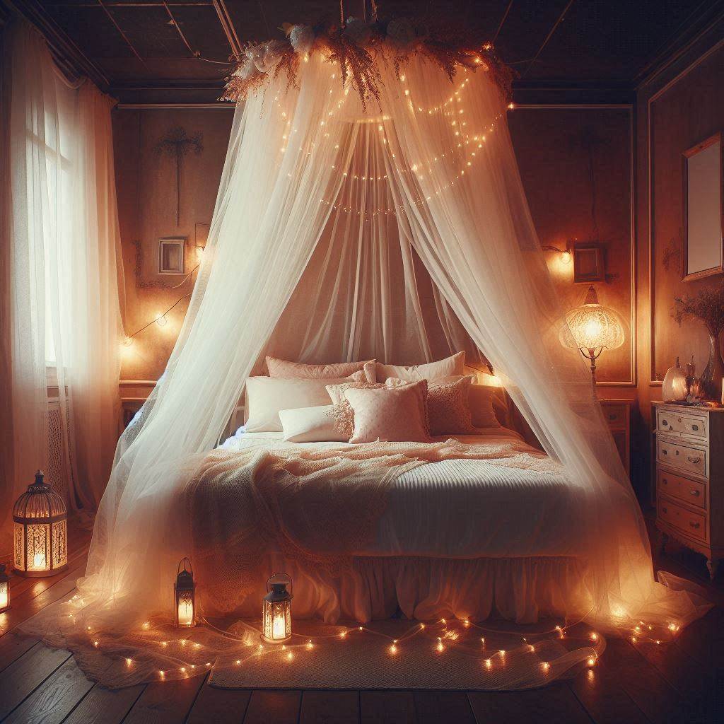 18 Small Bedroom Ideas for Couples 7 Romantic Canopy for a Dreamy Ambiance
