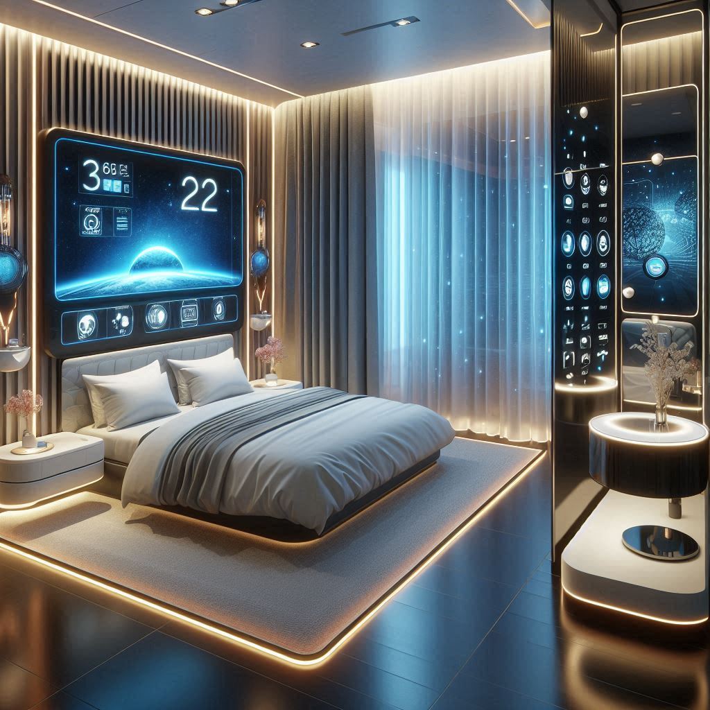 Smart Bedroom with High-Tech Features