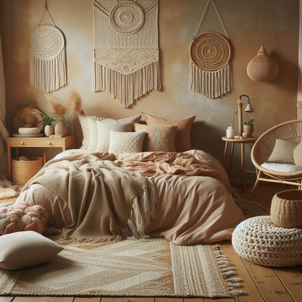 Boho Aesthetic Bedroom with Cozy Vibes