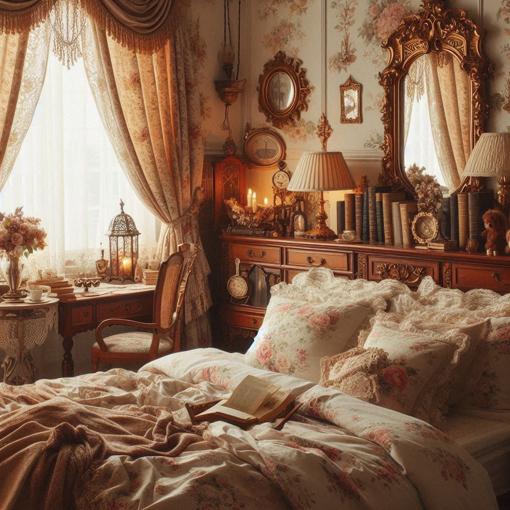 Cozy Vintage Aesthetic Bedroom