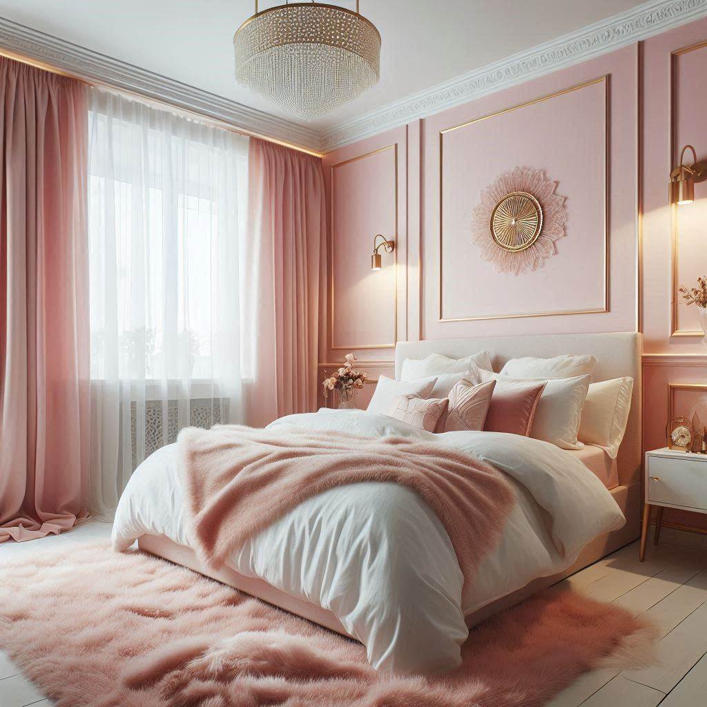 Soft Pink Accents for a Feminine Touch