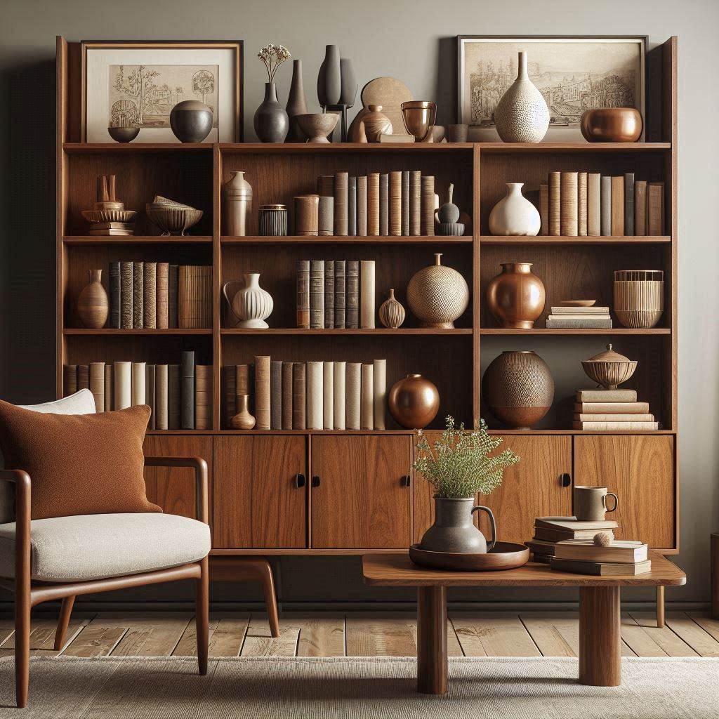 A Stylish Bookshelf with Vintage Finds