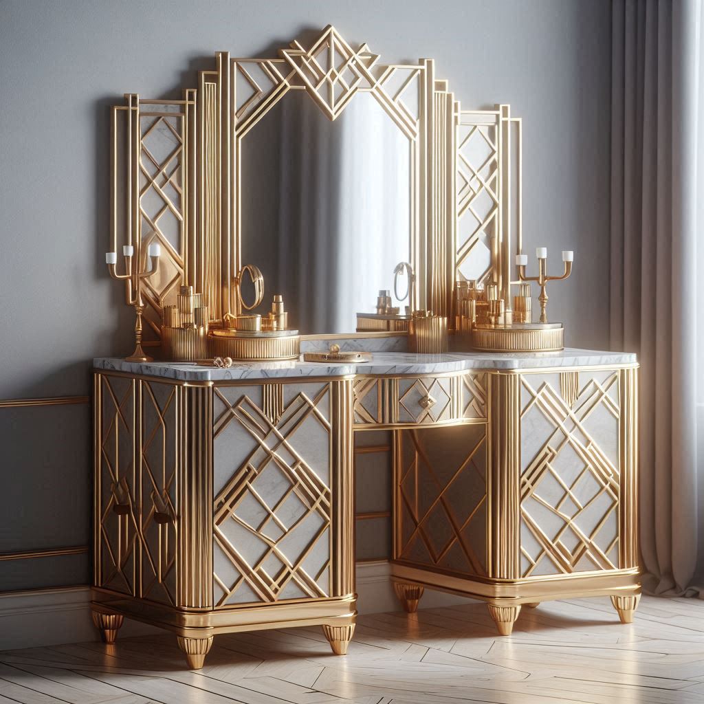 Art Deco Vanity for a Vintage Charm