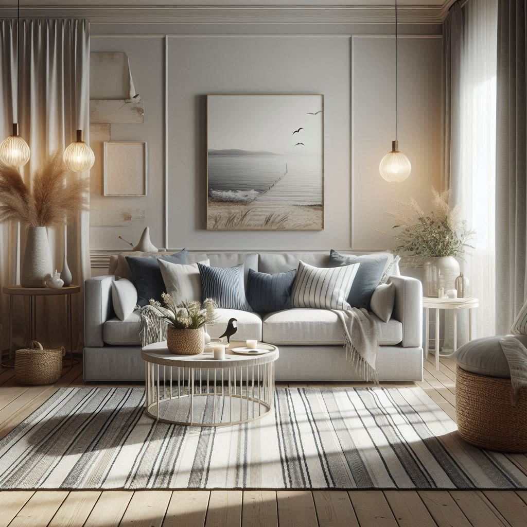 17 Stunning Coastal Modern Living Room Ideas for a Dreamy Home 11 Serene Coastal Haven with Blue and Neutral Tones
