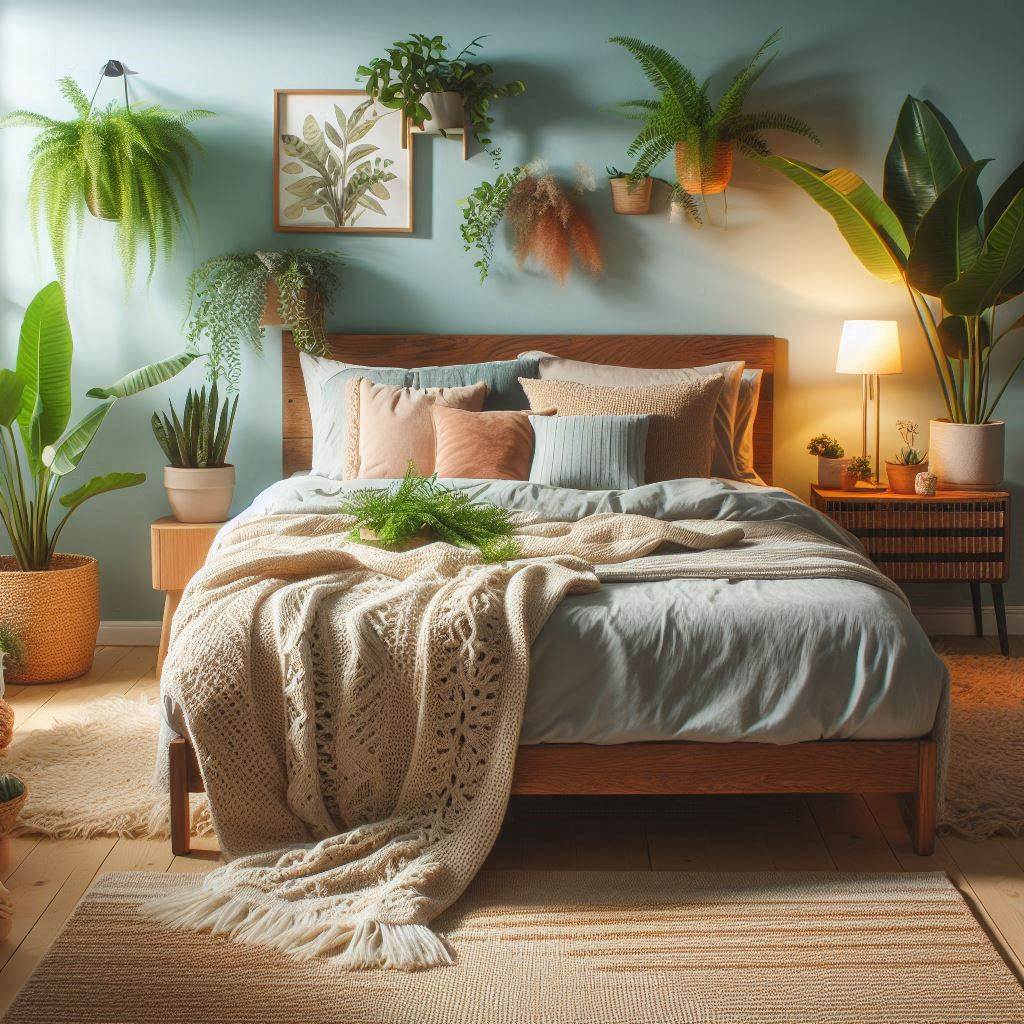  Nature-Inspired Calm: Cozy Bedroom Aesthetic Blue Green