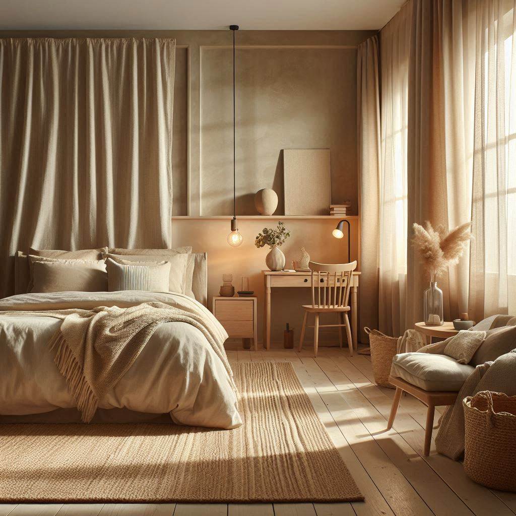 Neutral Toned Aesthetic Bedroom for Ultimate Comfort