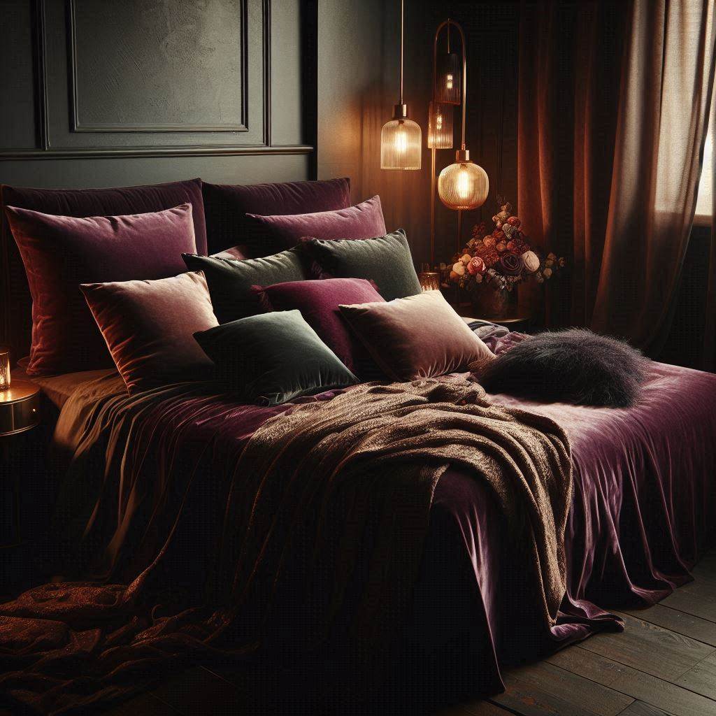 Velvet and Silk Bedding for Luxurious Comfort