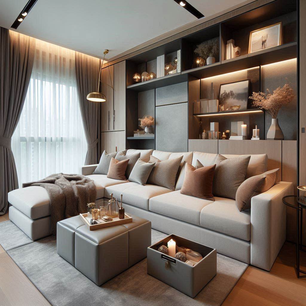 18 Stunning Small Living Room Ideas for a Modern Luxury Feel 8 Multi-Functional Sofas for Small Spaces