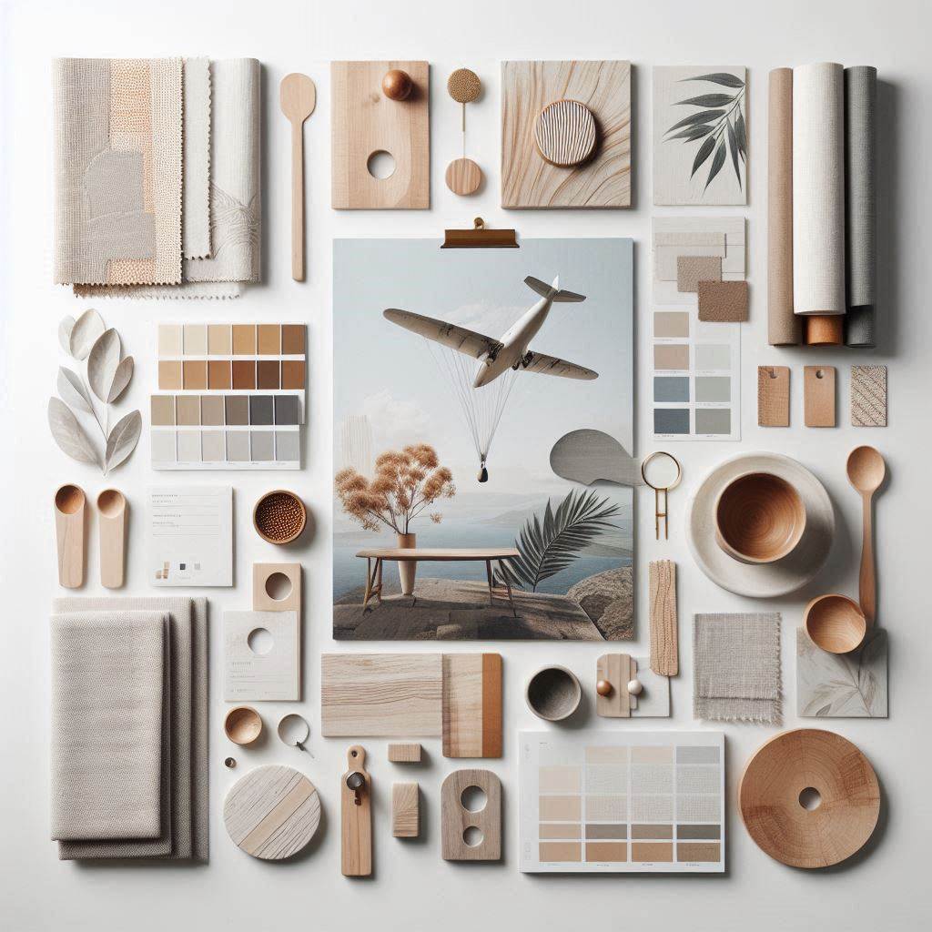 Organic Modern Mood Board for Design Inspiration