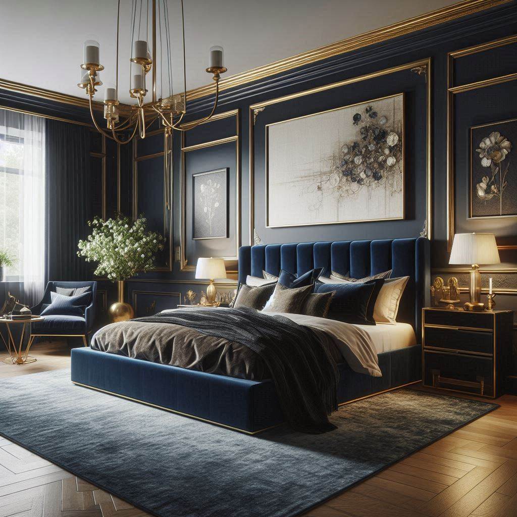 Deep Navy Elegance for a Luxurious Feel