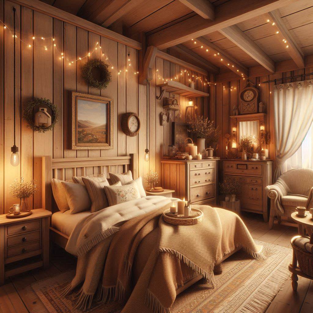 Rustic Farmhouse-Style Bedroom