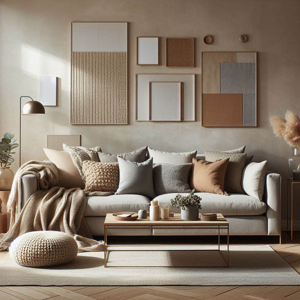 Soft Neutrals with Cozy Textiles for a Relaxing Vibe