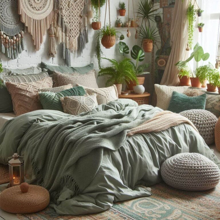 18 Dreamy Boho Bedroom Green Ideas for a Cozy and Romantic Escape
