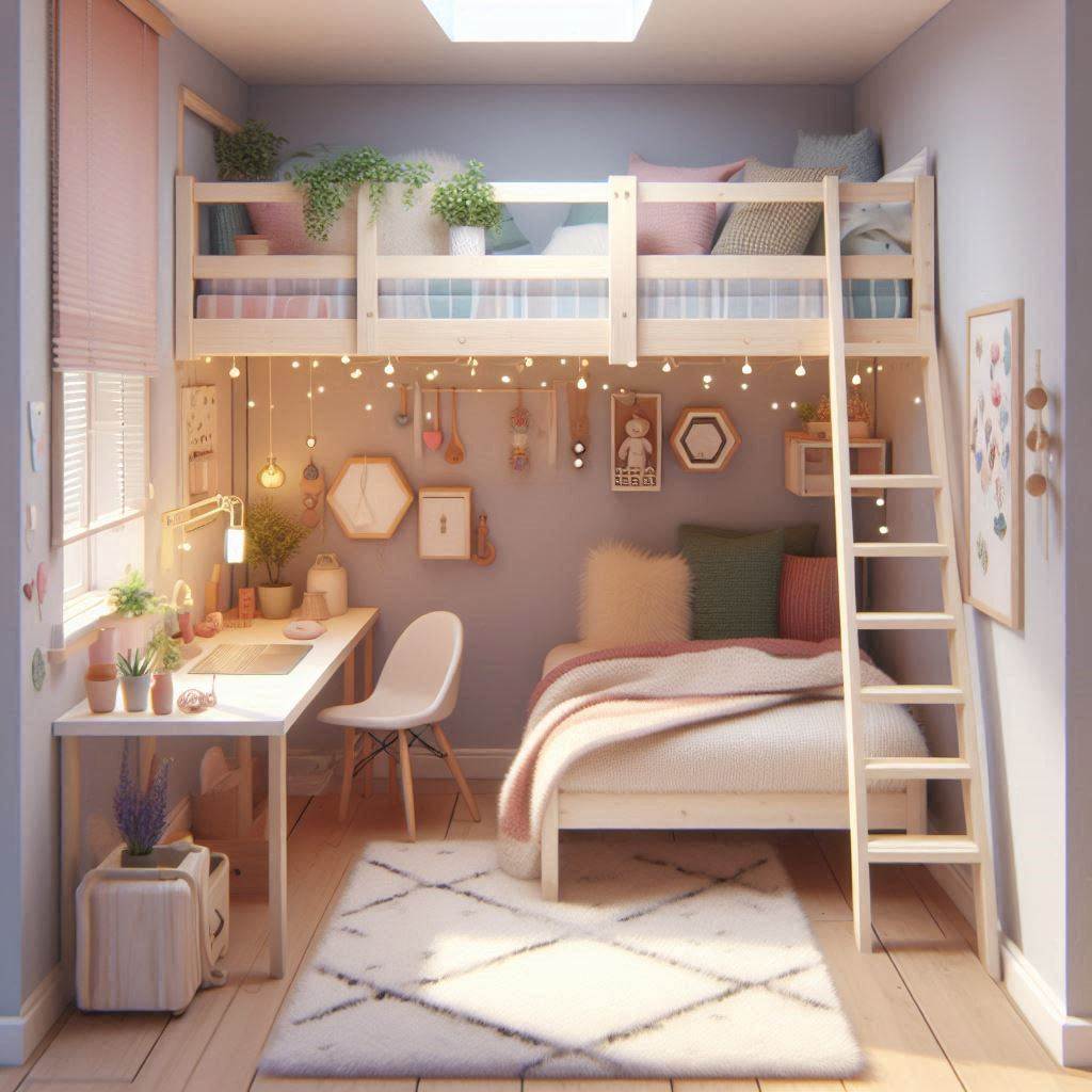 Cute 4x4 Bedroom for Small Spaces