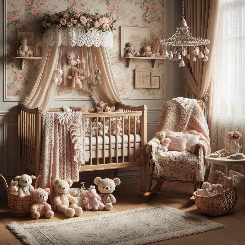 A Grandmacore Nursery for Whimsical Dreams