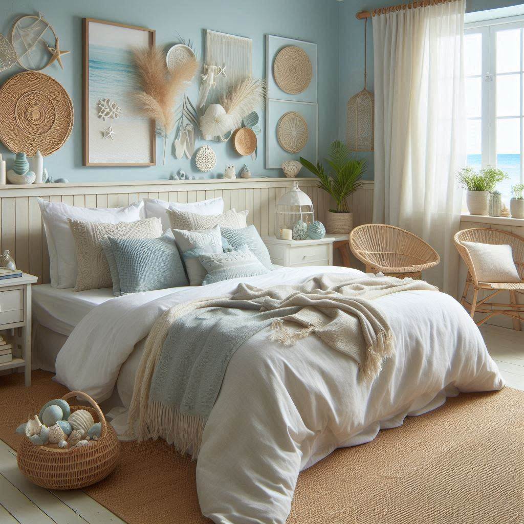 Coastal Comfort: Blue Themed Bedroom Aesthetic Cozy