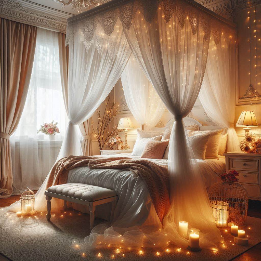 Romantic Canopy Bed for an Enchanting Ambiance