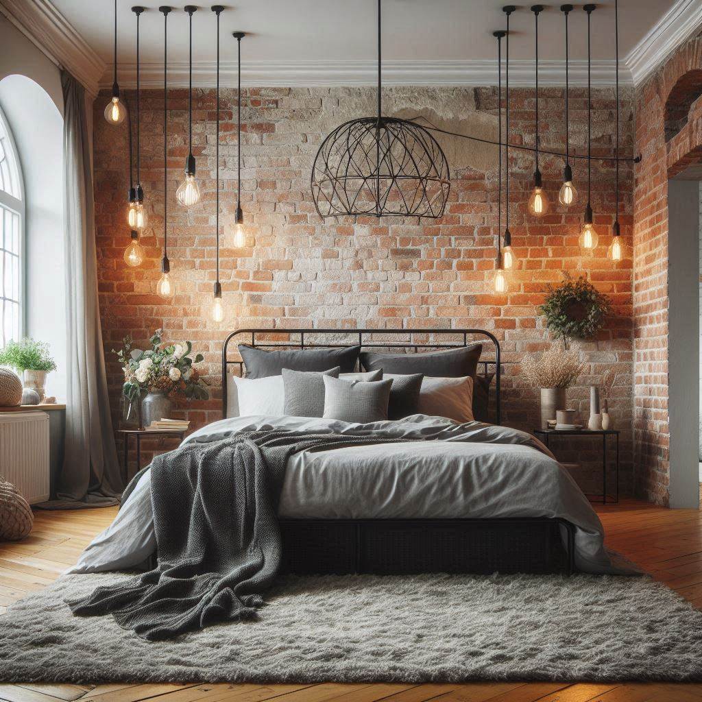 Industrial Chic with Exposed Brick and Metal Accents