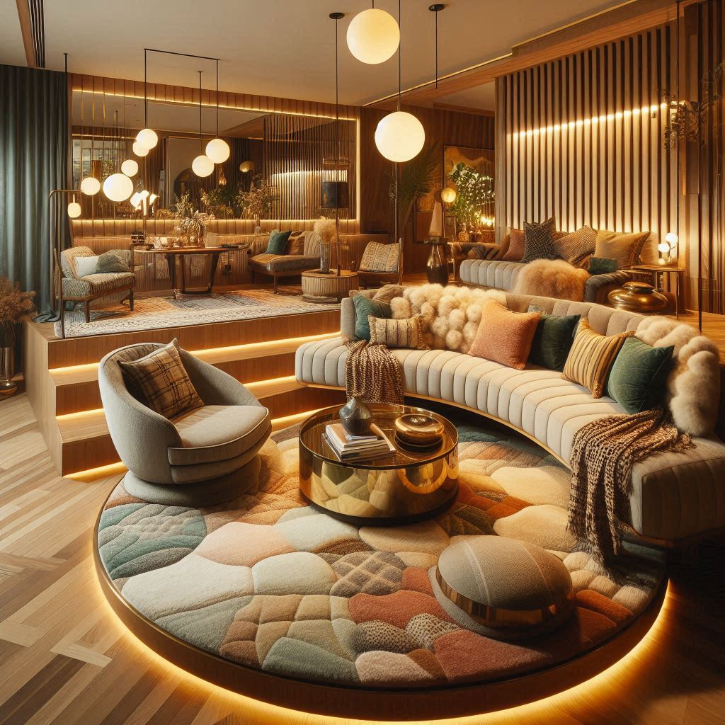 A Sunken Living Room for Ultimate Retro Vibes