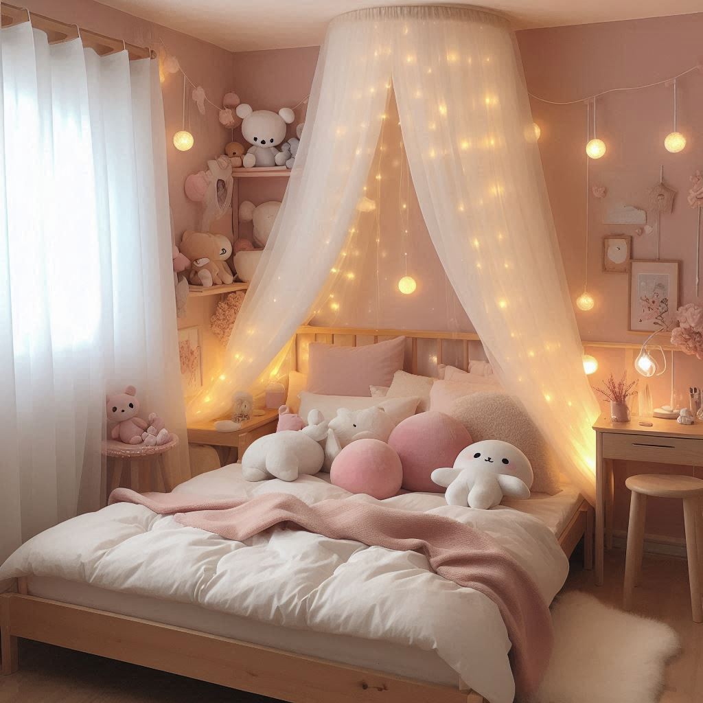 Soft Pastel Korean Aesthetic Bedroom