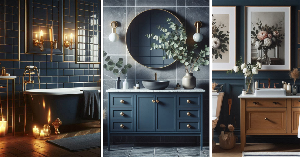 15 Navy Blue Bathroom Decor Ideas That Feel Like a Romantic Getaway