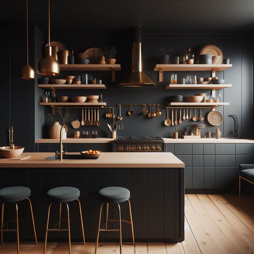 15 Modern Kitchen Ideas 5 Matte Black Drama