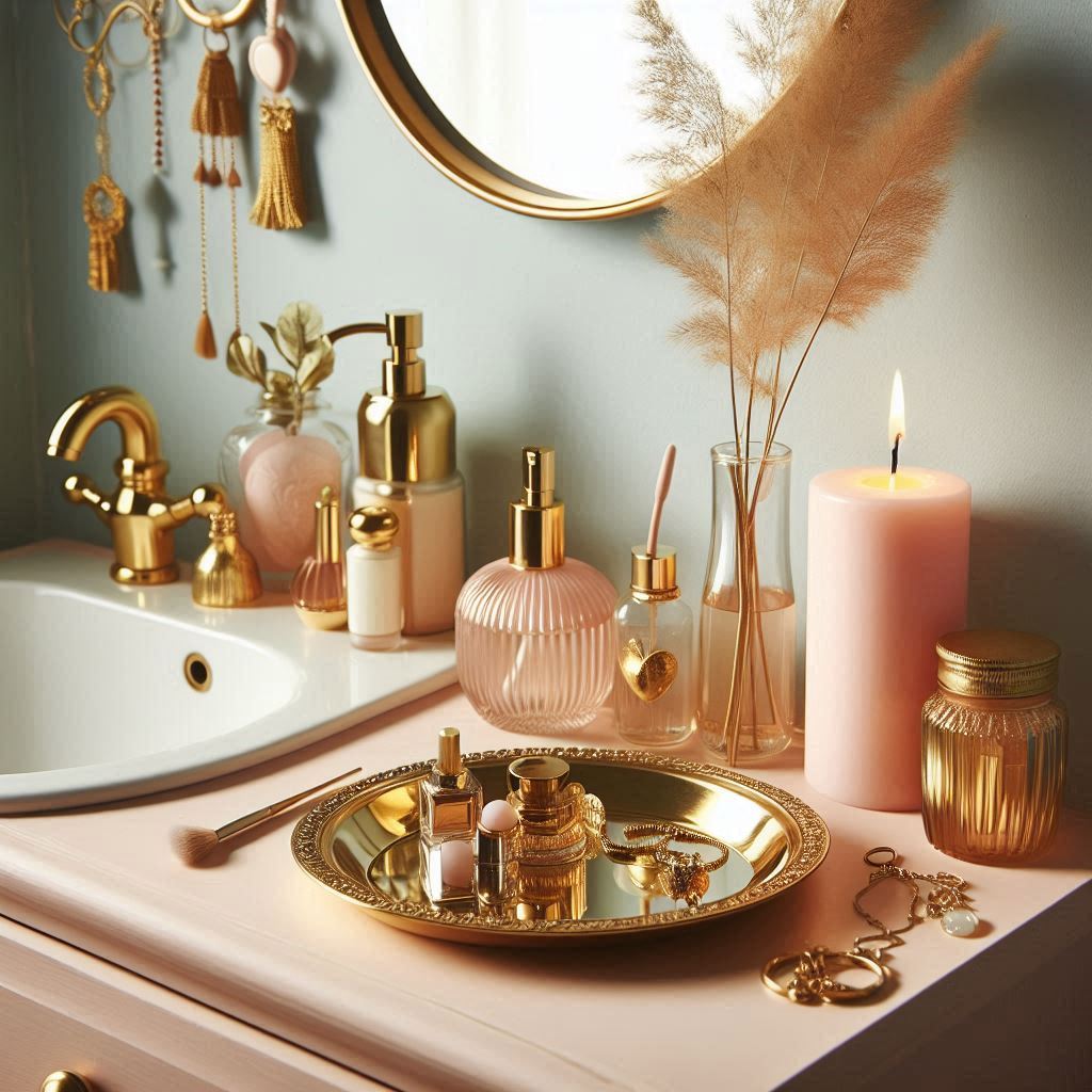 15 Dreamy Small Bathroom Decor Ideas That Will Instantly Transform Your Space 15 Scent & Style: Perfume Tray Decor