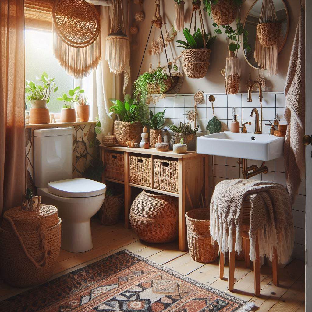 15 Dreamy Small Bathroom Decor Ideas That Will Instantly Transform Your Space 4 Bohemian Rhapsody in the Bath