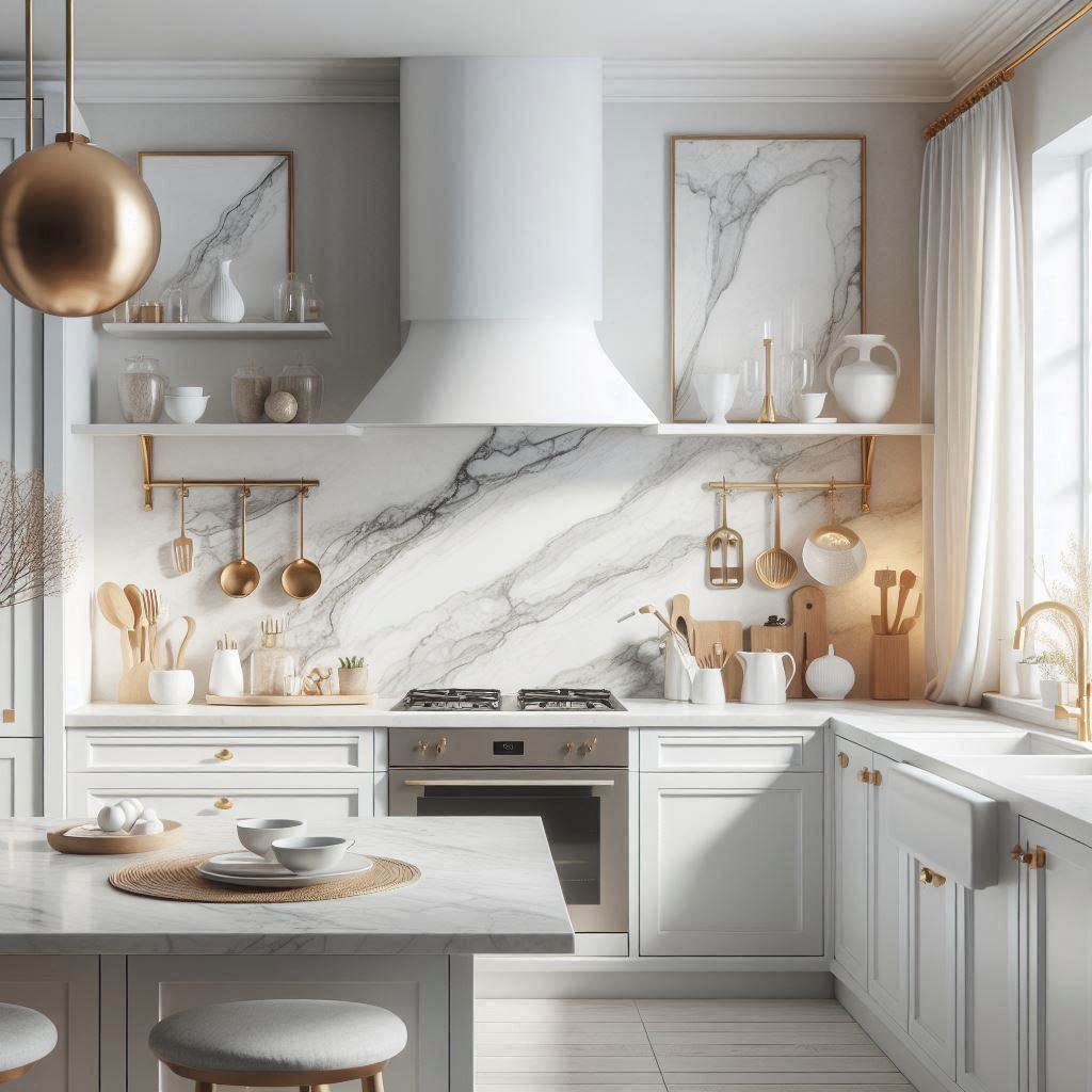 15 Modern Kitchen Ideas 2 White-on-White Elegance