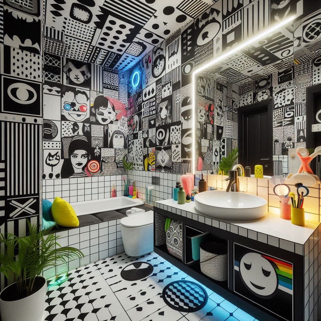 Teen Dream Pop Art Bathroom