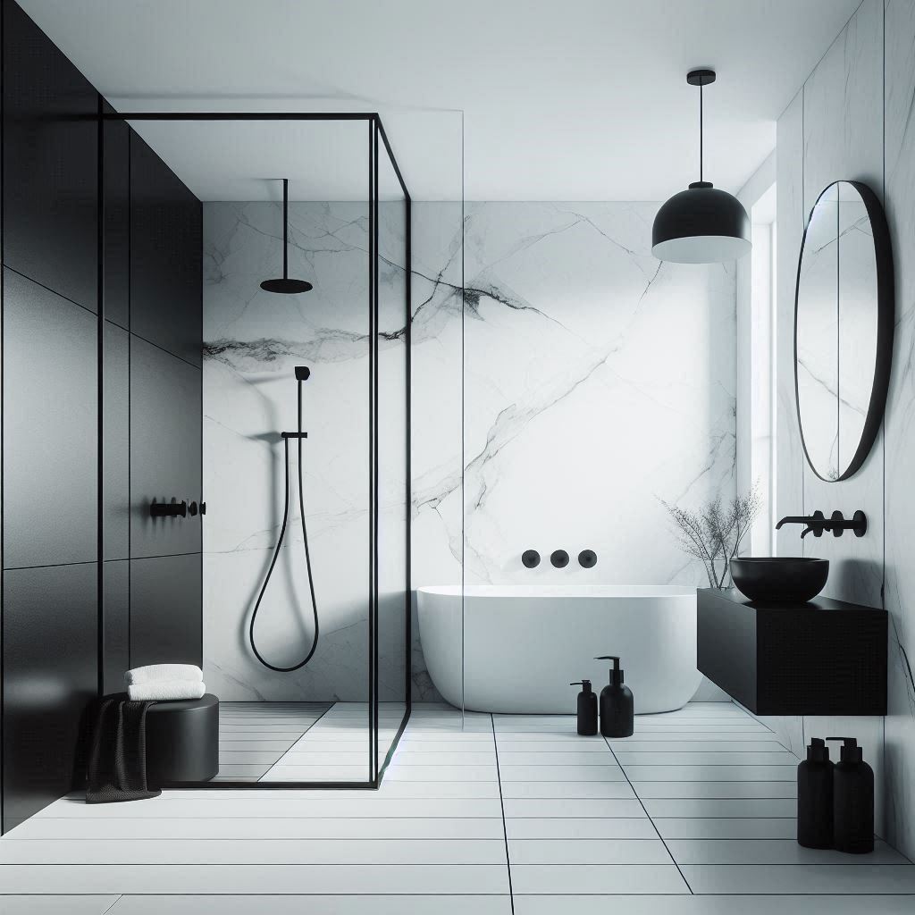 Modern Marble & Matte Contrast