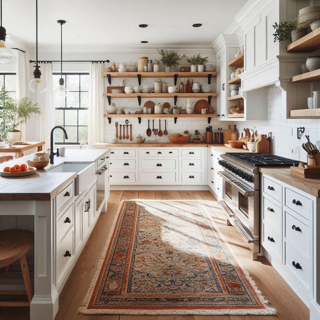 15 Fresh Ideas for Modern Farmhouse Kitchens 3 Classic White with a Farmhouse Flair