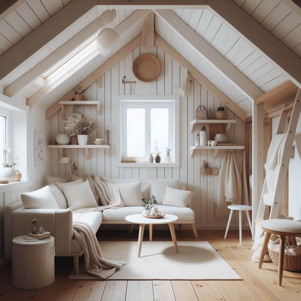 16 Dreamy Small Living Room Ideas for a Cozy Tiny House You'll Love 4 Scandinavian Simplicity in a Loft Living Room