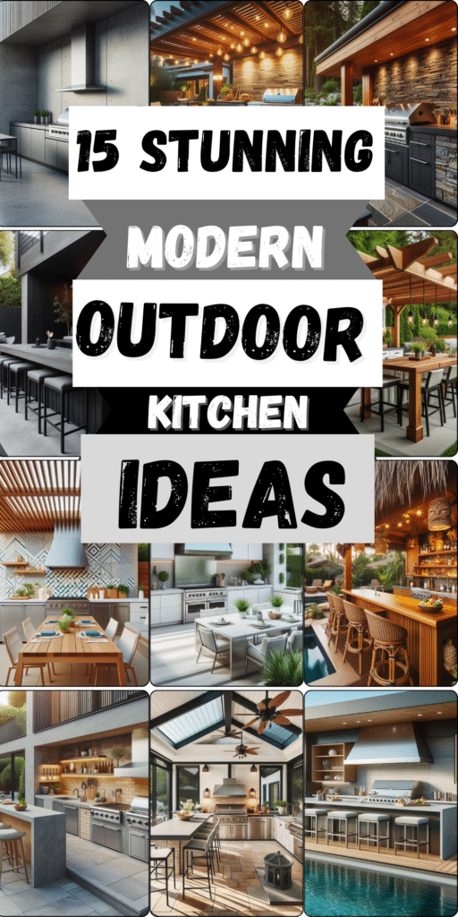 15 Stunning Modern Outdoor Kitchen Ideas 2 15 Stunning Modern Outdoor Kitchen Ideas