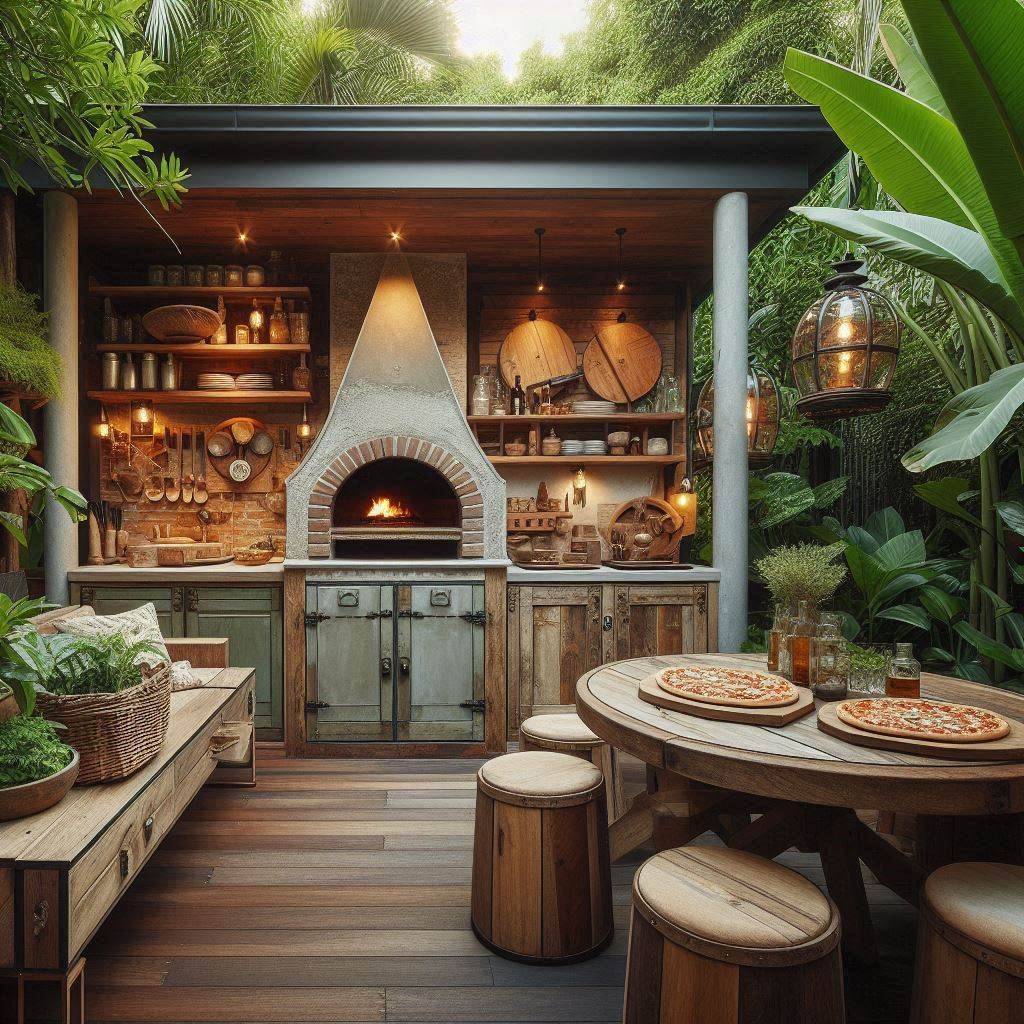 15 Creative Outdoor Kitchen DIY Ideas on a Budget 8 Rustic Outdoor Kitchen DIY on a Budget