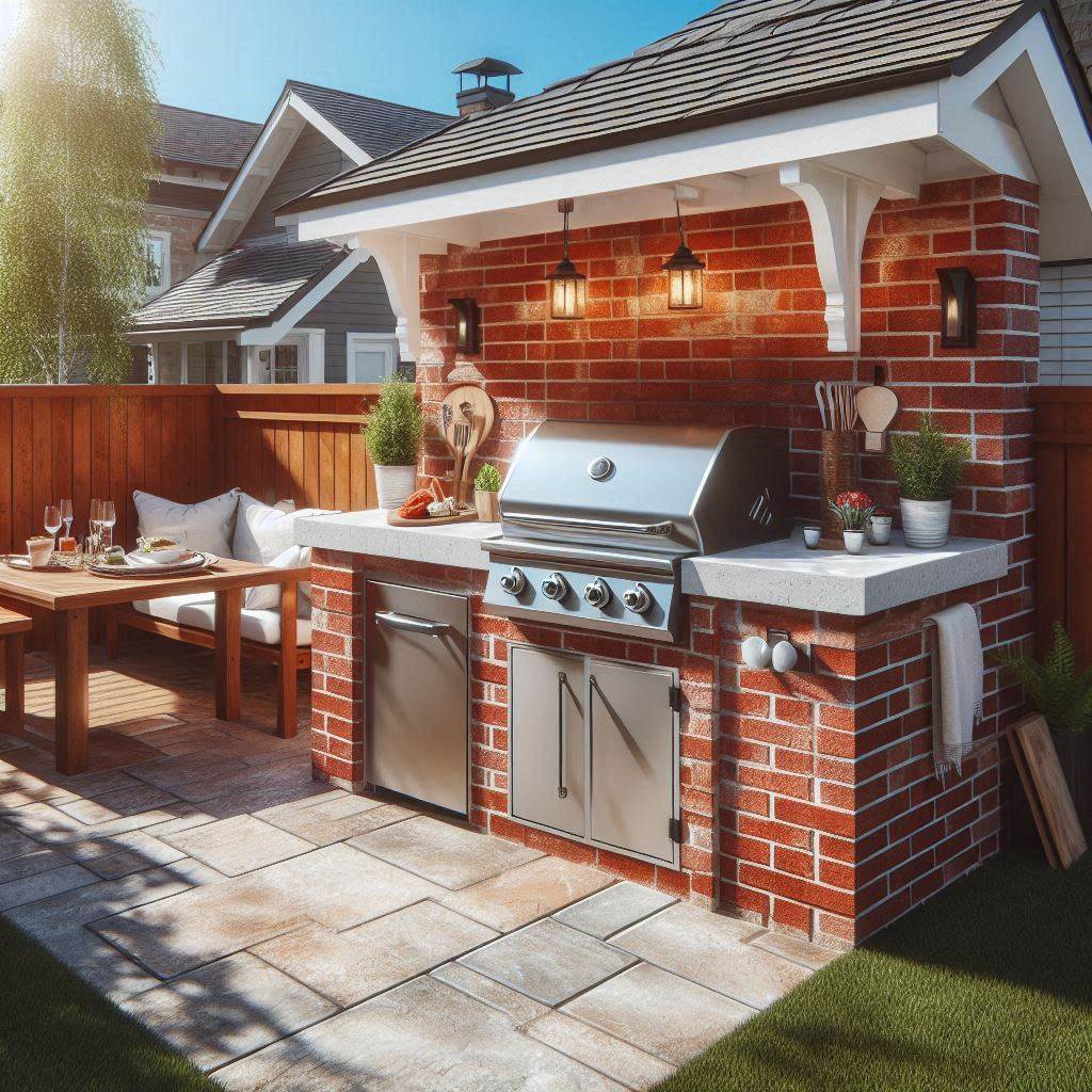 15 Inspiring Small Outdoor Kitchen Ideas 9 Budget-Friendly Brick Build