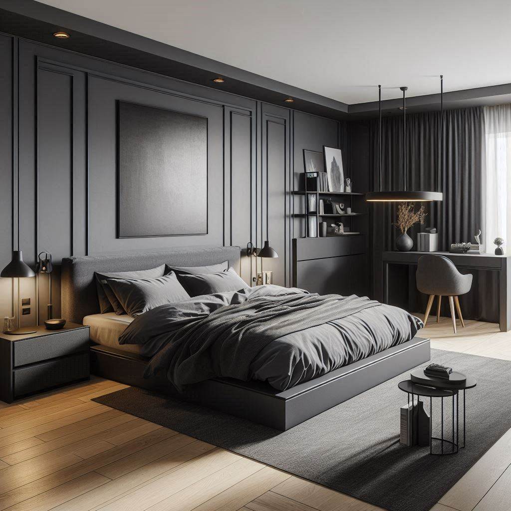 18 Brilliant Small Bedroom Layout Ideas to Maximize Every Square Foot 11 Sleek Layout for Men’s Bedrooms