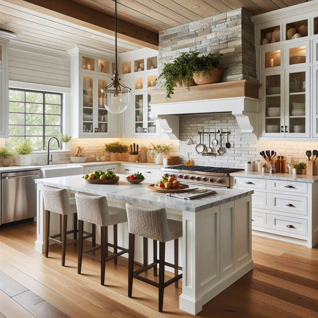 Modern Farmhouse with Split-Face Stone