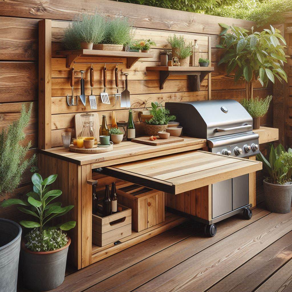 Fold-Down Countertop for Small Spaces