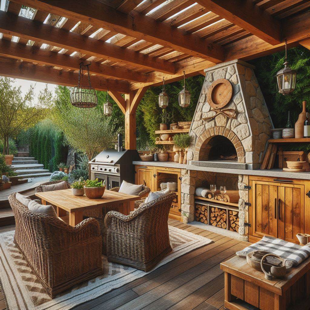 15 Inspiring Rustic Outdoor Kitchen Ideas 5 Cozy Covered Patio Retreat