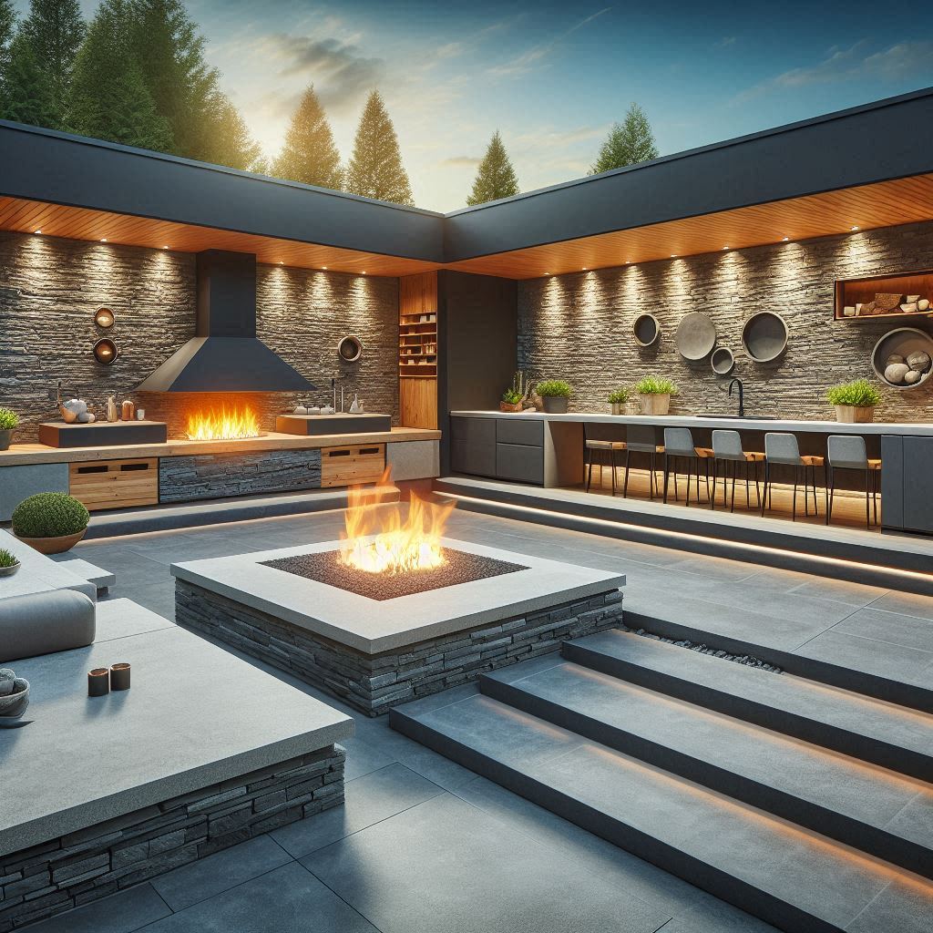 15 Stunning Modern Outdoor Kitchen Ideas 14 Fire and Stone Magic