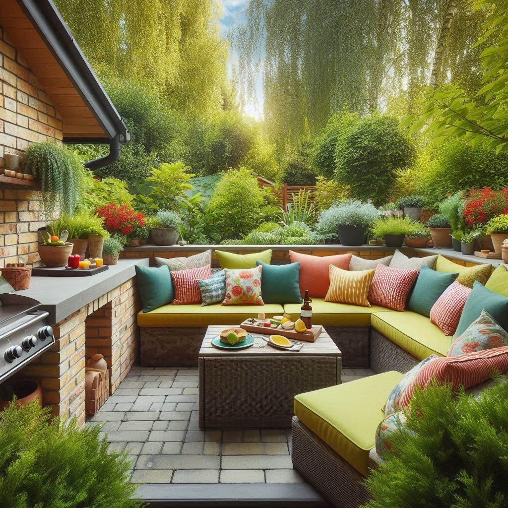 15 Creative Outdoor Kitchen DIY Ideas on a Budget 12 Outdoor Kitchen DIY with Built-In Seating