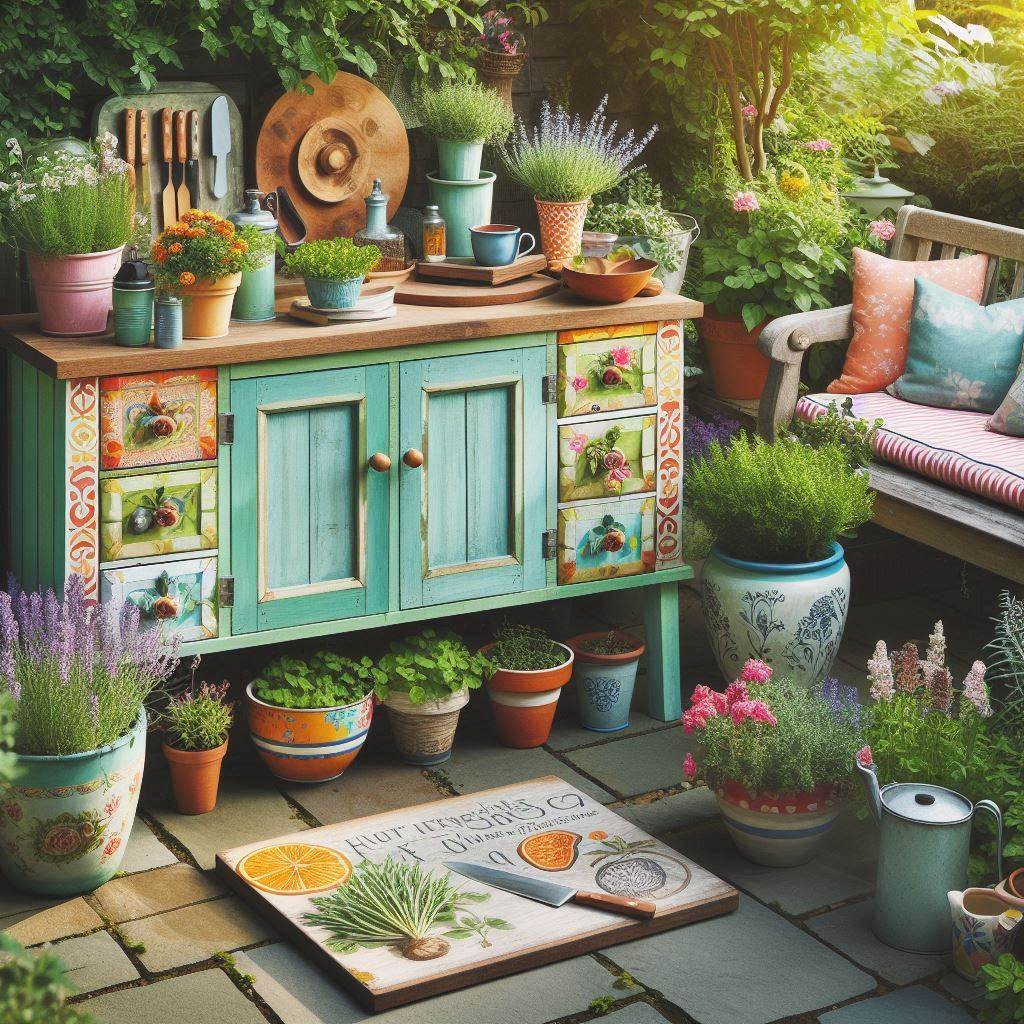 15 Brilliant Cheap Outdoor Kitchen Ideas 8 Outdoor Kitchen with Recycled Cabinets