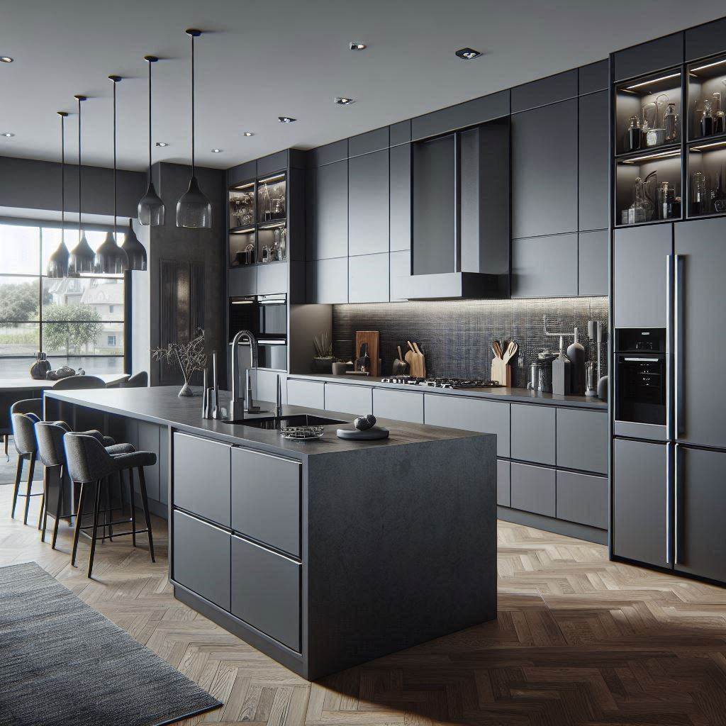 15 Stunning Ideas for Modern Kitchen Design Luxury Spaces 6 Cool Grey Sophistication