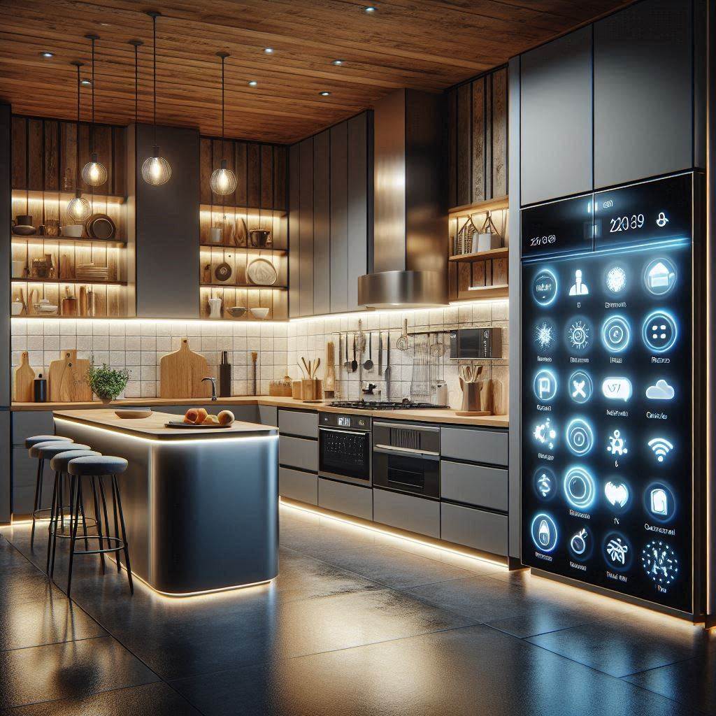 15 Stunning Ideas for Modern Kitchen Design Luxury Spaces 9 Smart Tech Integration