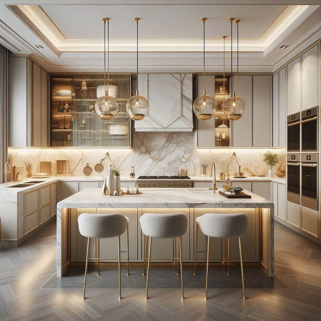 15 Stunning Ideas for Modern Kitchen Design Luxury Spaces 2 Beige Beauty in Modern Luxury