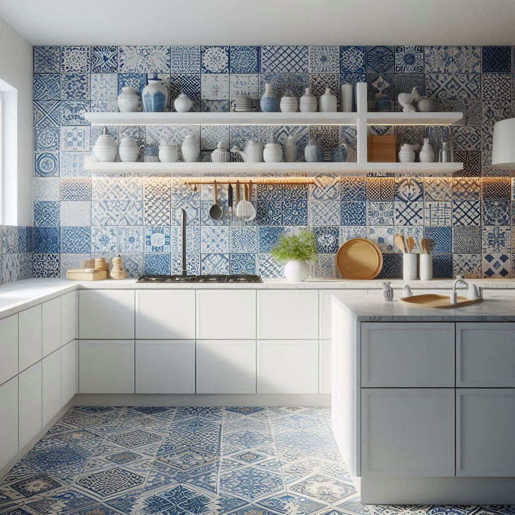 15 Stunning Blue Backsplash Kitchen Ideas for a Fresh, Modern Look 10 Patterned Blue Tiles for a Bold Statement