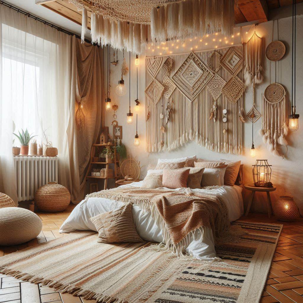 18 Brilliant Small Bedroom Layout Ideas to Maximize Every Square Foot 16 Boho Nook Layout