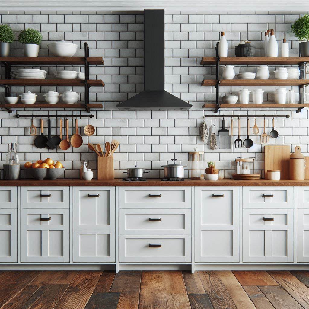 Subway Tile with Dark Grout for Contrast